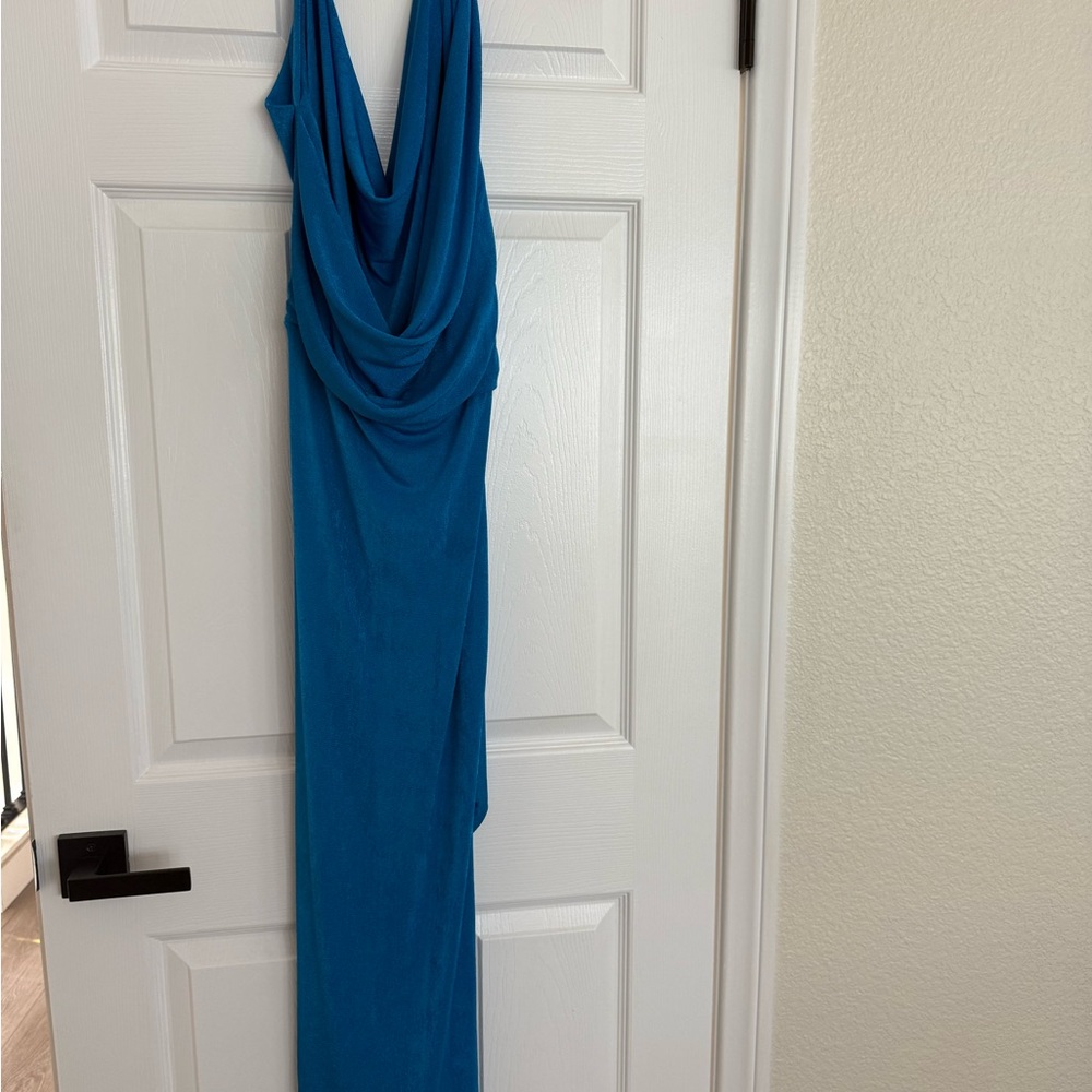 ASOS Blue Backless Dress - Picture 2 of 3